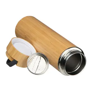 Bambusz Ivópalack, teaszűrővel, 500 ml